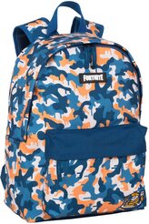 Batoh Fortnite: Blue Camo (objem 18 litrů|31 x 41 x 14 cm) modrá tkanina