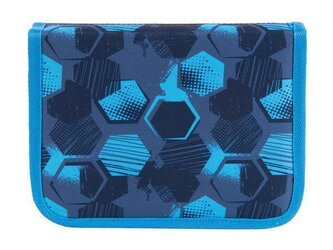 Penál "Football", modrá-fotbal, 2 klopy, PULSE 122313