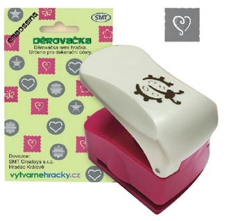 Obrysové děrovačky s embossing efektem - Srdce