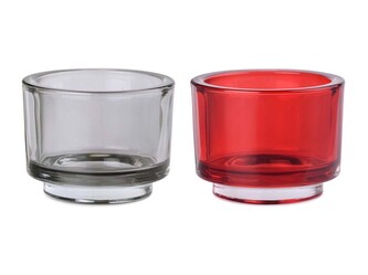 Svícen sklo 92x70 mm na maxi čajovou svíčku, mix barev