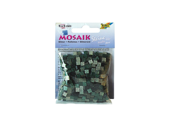 Mozaika třpytivá 5x5mm- zelená