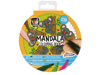 Omalovánky Mandala, 25 ks - oranžová
