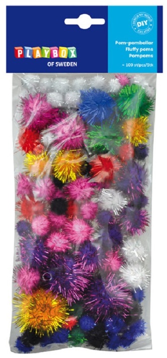 Bambulky třpytivé, 100 ks