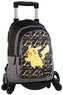 Dětský batoh s vozíkem Pokémon: Pikachu (objem 26 litrů|30 x 44 x 20 cm) černá tkanina