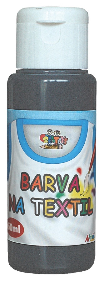 Barvy na textil 60 ml černá