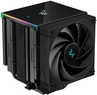 DEEPCOOL chladič AK620 Digital / 2x120mm fan / 6x heatpipes / pro Intel i AMD/ komplet černý / digitální display DEEPCOOL chladič AK620 Digital / 2x120mm fan / 6x heatpipes / pro Intel i AMD/ komplet černý / digitální display