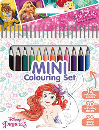 Princezny - Mini set s pastelkami