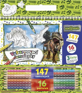 Dinosaury - Vyfarbovacie samolepky