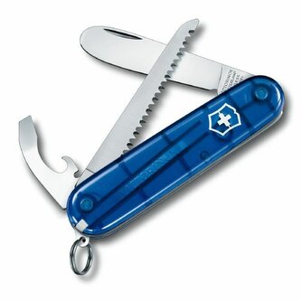 Victorinox 0.2373.T2 My First multifunkčný nôž pre deti, transparentná modrá, 9 funkcií