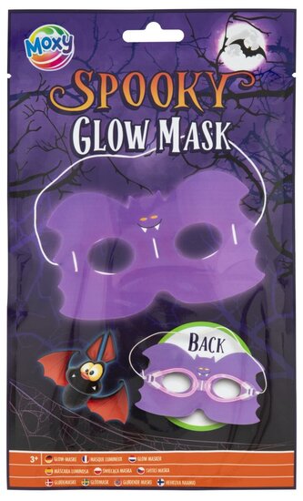 Svítící Halloweenská maska - Netopýr