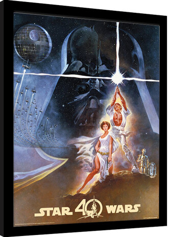 Obraz na zeď - Star Wars 40th Anniversary - New Hope Art, 30 × 40 cm