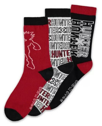 Ponožky Hunter x Hunter - Crew 3pcs - Set, 43-46