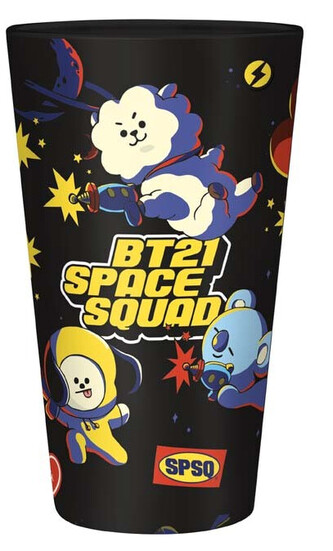 Sklenička BT21 - Space Squad, 0,4 l