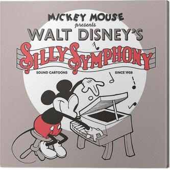 Obraz na plátně Mickey Mouse - Silly Symphony, 2 - 40×40 cm