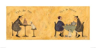 Umělecký tisk Sam Toft - Tea for Two Tea for Three, 50 × 100 cm