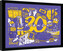 Obraz na zeď - Friends 30 Years - Purple Infographic, 44.5 × 34.3 cm