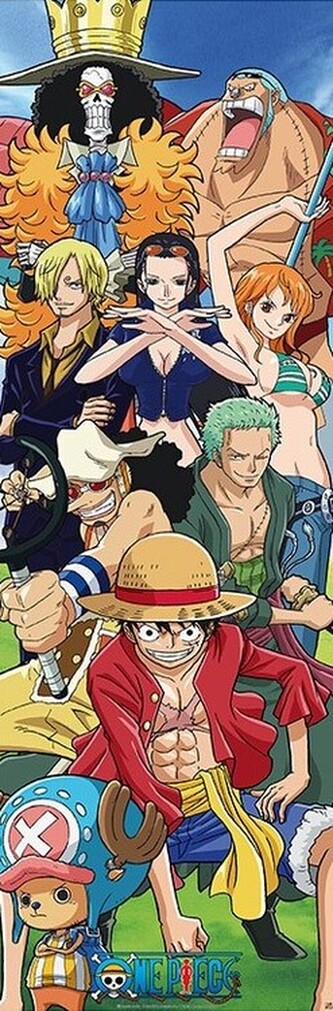 Plakát, Obraz - One Piece - Crew, 53 × 158 cm