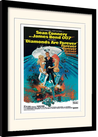 Obraz na zeď - James Bond - Diamods Are Forever 2, 34.3 × 44.5 cm
