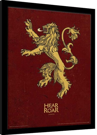 Obraz na zeď - Hra o Trůny (Game of Thrones) - Lannister, 30 × 40 cm