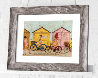 Obraz na zeď - Sam Toft - Brighton Naked Bike Ride, 34.3 × 44.5 cm