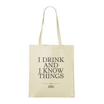 Taška Game of Thrones - I Drink and I Know Things, 100% bavlna