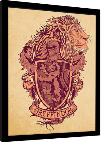 Obraz na zeď - Harry Potter - Nebelvír, 30 × 40 cm