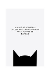 Plakát, Obraz - Finlay & Noa - Always be Batman, 40 × 60 cm
