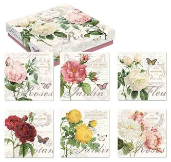 Korkové podložky pod skleničky Jardin Botanique