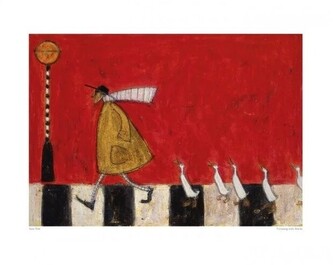 Umělecký tisk Sam Toft - Crossing With Ducks, 50 × 40 cm