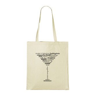 Taška Sex and The City - Quote Cocktail, 100% bavlna
