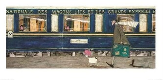 Umělecký tisk Sam Toft - Orient Express Ooh La La, 60 × 30 cm