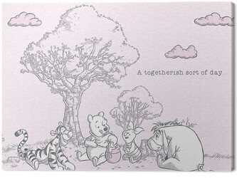 Obraz na plátně Winnie The Pooh - Togetherish, 2 - 80×60 cm