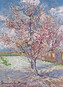 Umělecký tisk Souvenir de Mauve - Růžová broskvoň v květu, 1888, Vincent van Gogh, 24 × 30 cm