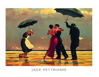 Umělecký tisk The Singing Butler (Zpívající lokaj), 1992, Jack Vettriano, 120 × 90 cm