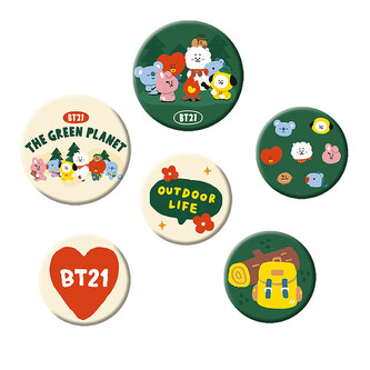 Plackový set BT21 - Green Planet