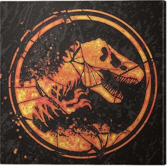 Obraz na plátně Jurassic World: Fallen Kingdom - Logo, 2 - 40×40 cm
