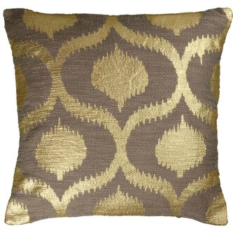 Dekorační polštář Sissy šedý s nádechem hnědé