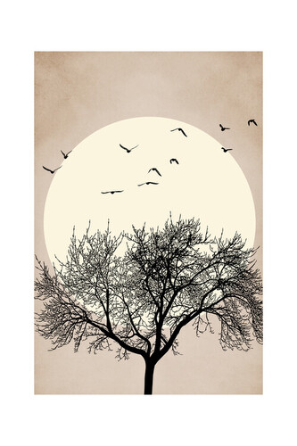 Plakát, Obraz - Kubistika - Autumn dreamers, 40 × 60 cm