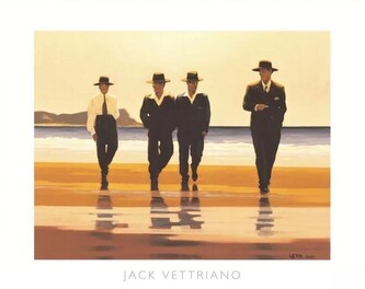 Umělecký tisk The Billy Boys – Billyho chlapci, 1994, Jack Vettriano, 80 × 60 cm