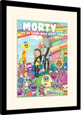 Obraz na zeď - Rick and Morty - Cutscenes Overload, 34.3 × 44.5 cm
