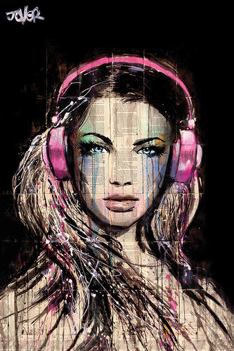 Plakát, Obraz - Loui Jover - DJ Girl, 61 × 91.5 cm