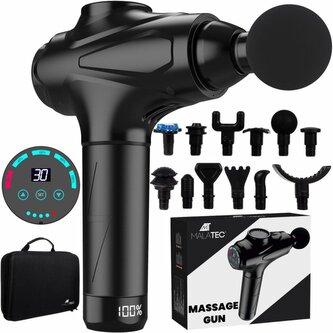 Malatec 23575 masážní pistole, černá