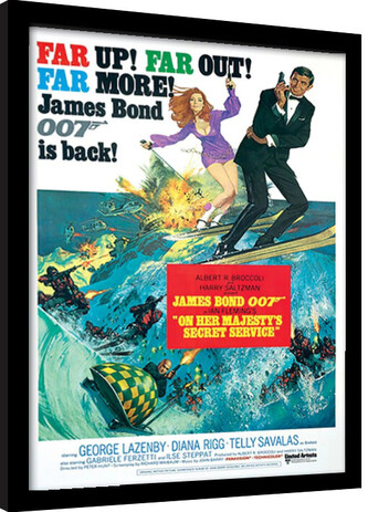 Obraz na zeď - James Bond - Her Majestys Service, 34.3 × 44.5 cm
