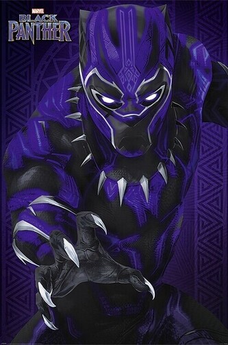 Plakát, Obraz - Black Panter - Glow, 61 × 91.5 cm