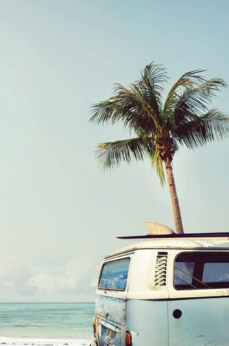 Plakát, Obraz - Vintage Camper Van, 61 × 91.5 cm