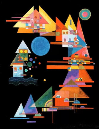Umělecký tisk Peaks in the Arc, Vasilij Kandinsky, 60 × 80 cm