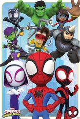 Plakát, Obraz - Spidey and His Amazing Friends, 61 × 91.5 cm