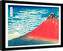 Obraz na zeď - Hokusai - Red Fuji, 34 × 44.2 cm