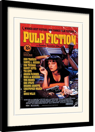 Obraz na zeď - Pulp Fiction - Uma On Bed, 34.3 × 44.5 cm