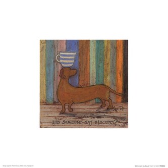 Umělecký tisk Sam Toft - Did Someone Say Biscuits, 30 × 30 cm